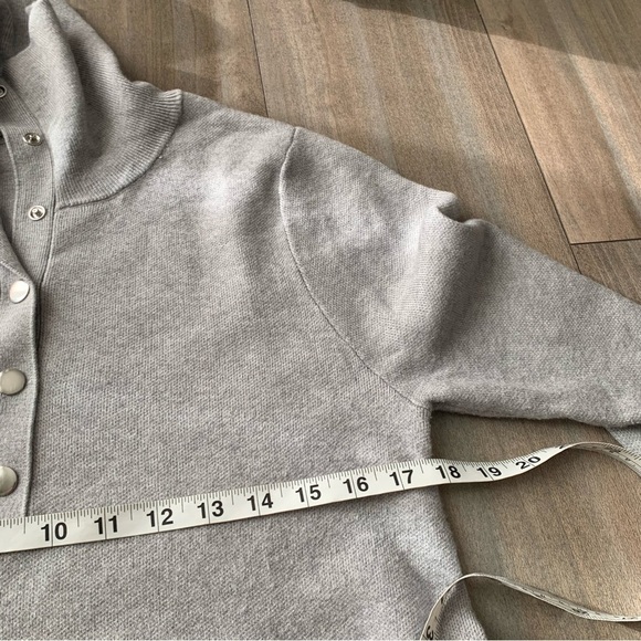 Soft Surroundings Meria snap tunic sweater grey size small - Picture 6 of 6